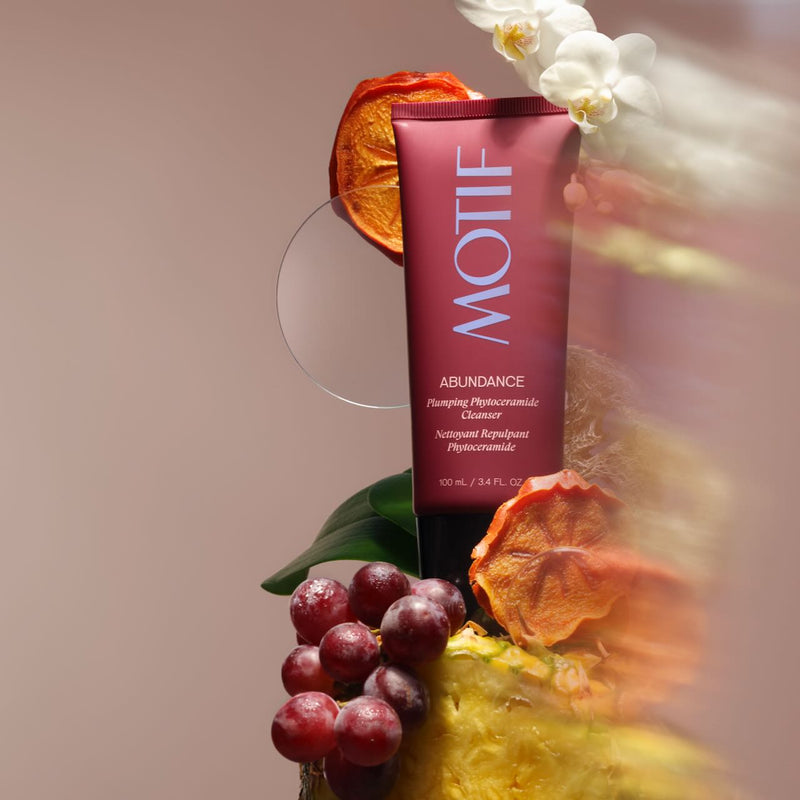 Motif Abundance Plumping Phyto Ceramide Face Cleanser with natural and clean skincare ingredients