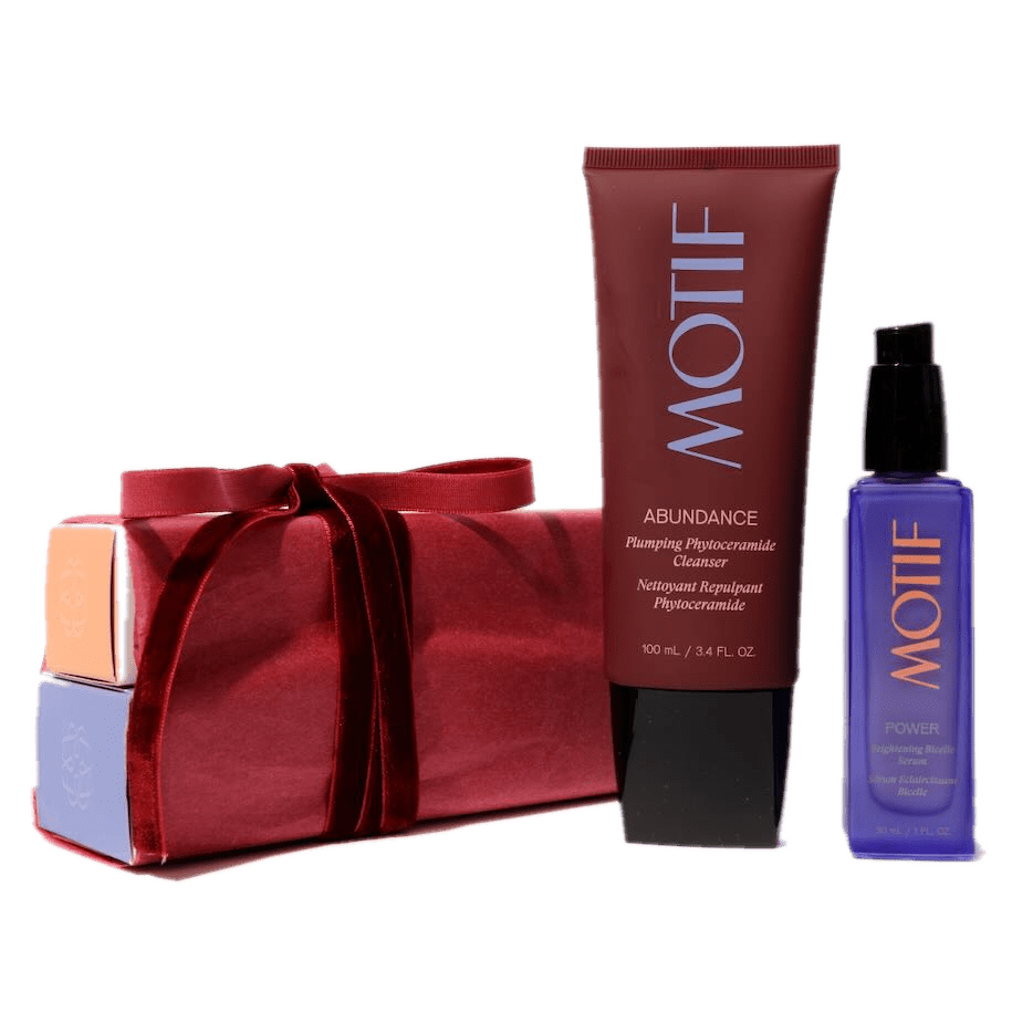 Gift wrapping of luxury skincare products